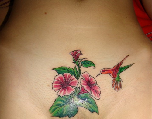 flower intimate tattoo